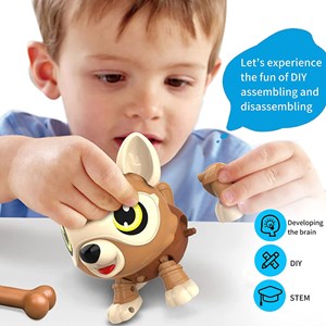 ربات اسباب بازی کنترلی سگ هوشمند مدل DIY Magic Pet Dog